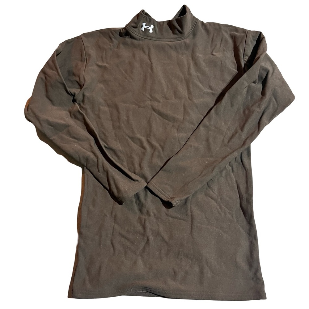 Under Armour Brown Long Sleeve Turtleneck Lined Base Layer